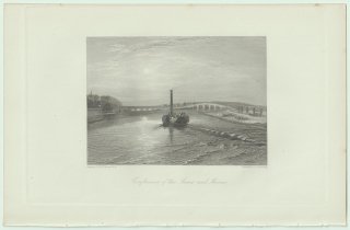 1853年 J.M.W.Turner The Rivers of France Pl.58 セーヌ川とマルヌ川の合流地点 Confluence of the Seine and Marne