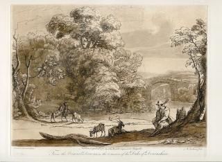 1774ǯ Claude Lorrain ¤ν No.39 ڤŤ A Sequestered Scene traversed by a River