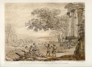 1774ǯ Claude Lorrain ¤ν No.55 ūȥХβڤ˹碌٤˥դȥƥ