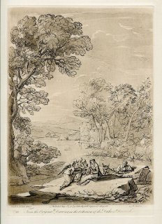 1775年 Claude Lorrain 真実の書 No.88 聖家族の休息 A Landscape with a reposo of the Holy Family