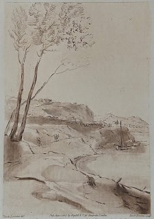 1819年 Claude Lorrain 真実の書 No.45 海岸の景観 A Landscape