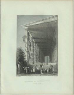 1840ǯ Bartlett ꥫ 󥰥쥹ۡ ϭ ȥץ󥰥 Colonnade of Congress Hall Saratoga Springs