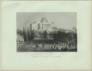 1840ǯ Bartlett ꥫ ꥫ罰ĲĻƲ View of the Capitol at Washington 亮ȥ