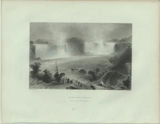 1840ǯ Bartlett ꥫ եȥ󡦥ϥնᤫ鸫ʥ Niagara Falls from near Clifton House