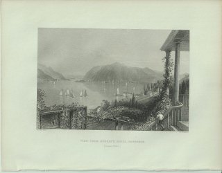 1840ǯ Bartlett ꥫ 饰šį View from Ruggle's House, Newburgh. Hudson River ˥塼С