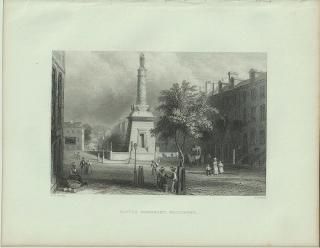 1840ǯ Bartlett ꥫ 襤εǰ Battle Monument, Baltimore ܥ⥢
