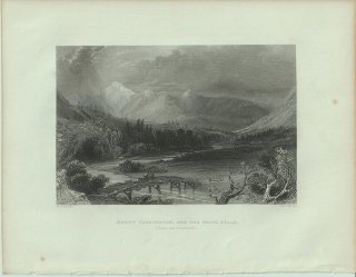 1840ǯ Bartlett ꥫ 亮ȥ ۥ磻ȡҥ륺 Mount Washington, and the White Hills from near Crawfords