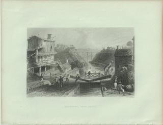 1840ǯ Bartlett ꥫ åݡȥ꡼ Lockport Eris Canal ˥塼衼