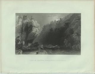 1840ǯ Bartlett ꥫ ȥ롦ե륺նΥ꡼Ϥį View of the Erie Canal, near Little Falls