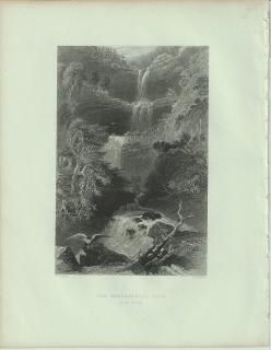 1840ǯ Bartlett ꥫ  The Catterskill Fall from Below ˥塼衼