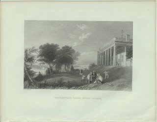 1840ǯ Bartlett ꥫ 亮ȥš ޥȥСΥ Washington's House, Mount Vernon