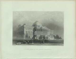 1840ǯ Bartlett ꥫ ꥫ罰ĲĻƲ Principal front of the Capitol Washington