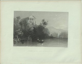 1840年 Bartlett アメリカの風景 聖母礼拝堂 Chapel of our Lady of coldspring コールドスプリング