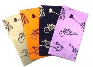 江戸手ぬぐい 北斎漫画(江戸の男衆 )