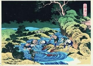 葛飾北斎 芍薬 カナアリ 高見澤版】浮世絵 木版画 復刻 （浮世絵