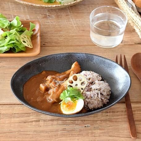 ナチュラルオーバルカレー皿&パスタ皿【大皿 日本製 美濃焼 和 ナチュラルオーバルカレー皿&パスタ皿【大皿 日本製 美濃焼 和