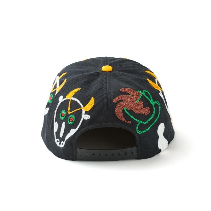 Clayton Patterson / BULL chain stitch embroidery CAP - Tea Clayton Patterson / BULL chain stitch embroidery CAP - Tea