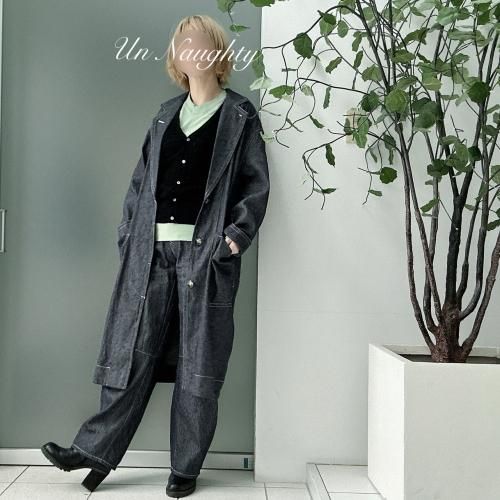 【新品未使用】Munich リネンコットンクロスバレルコート リネンコットンクロスバレルパンツ-Munich、ミューニック