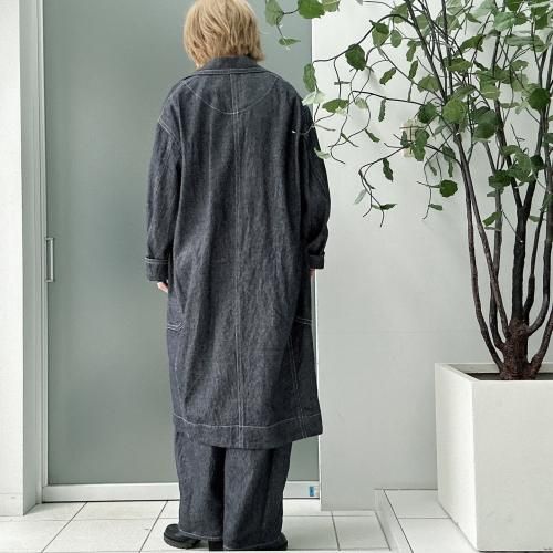 【新品未使用】Munich リネンコットンクロスバレルコート リネンコットンクロスバレルパンツ-Munich、ミューニック