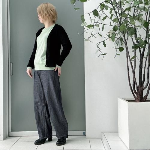 リネンコットンクロスバレルパンツ-Munich、ミューニック