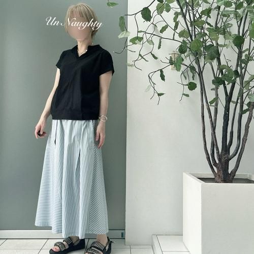 デュタンゴ　パネルストライプスカート パネルストライプスカート NAVY (DU TANGO) – ambiente