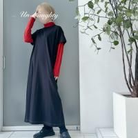 Munich<BR>コットンプリントシャツワンピース Munich（ミューニック）の「コットンタイプライターパフスリーブ