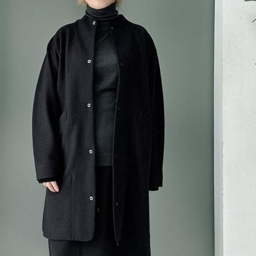 DU TANGO/デュタンゴ　ZIPタートルニット（チャコール）Free 日本製 DU TANGO/デュタンゴ ZIPタートルニット（チャコール）Free 日本製