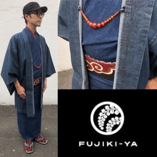 デニム袴 メンズ インディゴ 濃紺 : 京呉服・宝石の店田巻屋