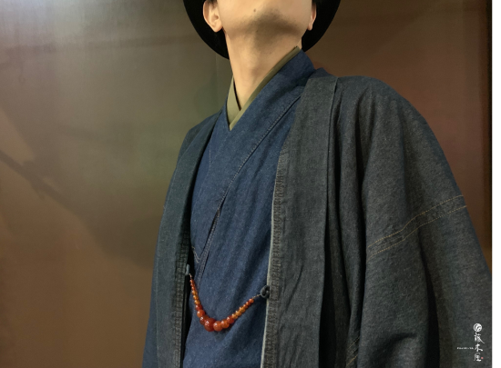デニム羽織:インディゴブルー - 男着物&メンズ浴衣専門店 デニム羽織:インディゴブルー - 男着物&メンズ浴衣専門店