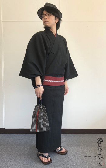 メンズ浴衣 6 点セット No 01 男着物 メンズ浴衣専門店 藤木屋