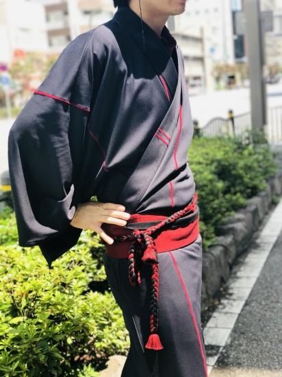 ジャージ浴衣 ブラック 男着物 メンズ浴衣専門店 藤木屋 ジャージ浴衣 ブラック 男着物 メンズ浴衣専門店 藤木屋