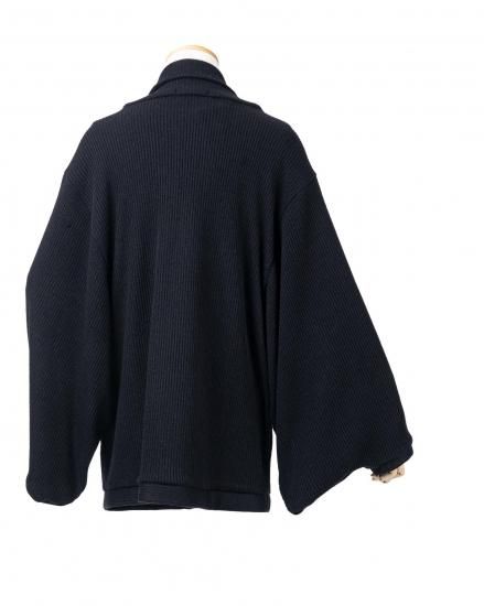 カーディガン羽織：ブラック - 男着物&メンズ浴衣専門店