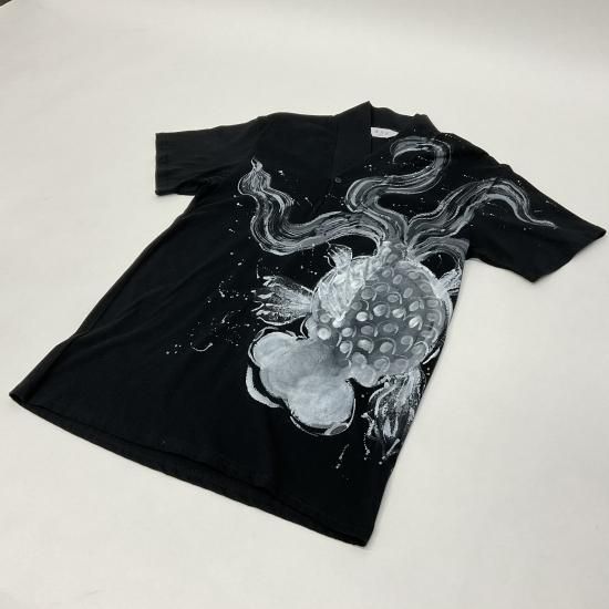 1枚なら郵便（290円）OK】手描き友禅Tシャツ 錦鯉【一点もの
