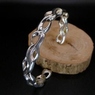 ★値下げ☆バングル　☆ファイヤーパターン　silver925 ☆値下げ☆バングル ☆ファイヤーパターン silver925