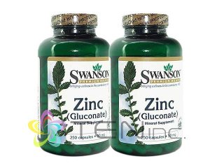 ジンク(ZincGluconate)50mg 2ボトル(250capsx2)(Swanson社/アメリカ製/国際ヤマト)
