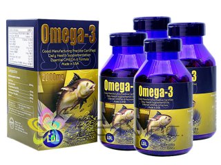 オメガ3フィッシュオイル（Omega3）2000mg 4ボトル（100caps×4）(アメリカ製/国際ヤマト）