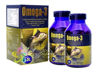 オメガ3フィッシュオイル（Omega3）2000mg 2ボトル（100caps×2）(アメリカ製/国際ヤマト）