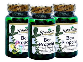 プロポリス（BeePropolis）550mg 3ボトル（60caps×3）(Swanson/アメリカ製/国際書留)