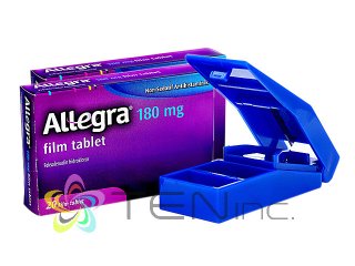 アレグラ180mg 2箱(20tabs×2)+ピルカッター1個(アメリカ製/国際書留)