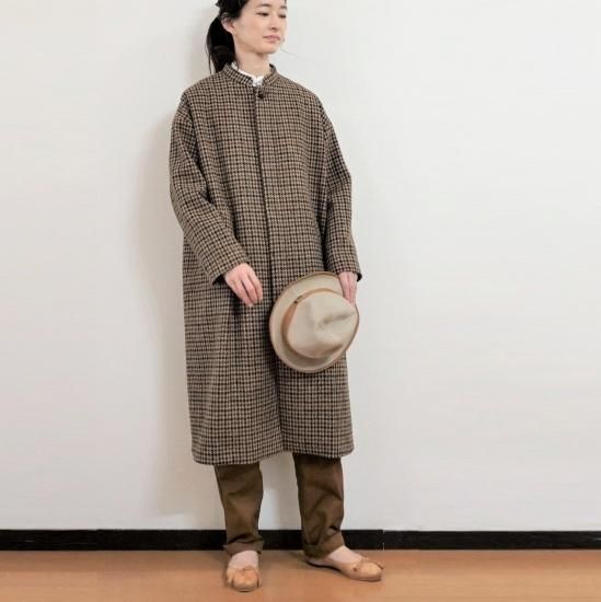 HARRISTWEEDを使用したマオカラーコート