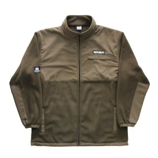 R.P.M. CREW FLEECE JACKET OLIVE