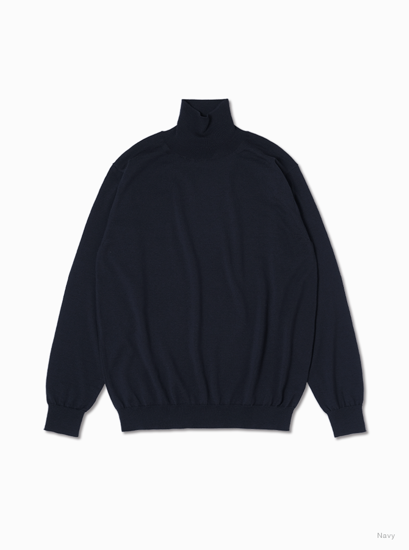 バトナー　SUPERIOR MERINO CREW NECK ネイビー バトナー SUPERIOR MERINO CREW NECK ネイビー - メルカリ