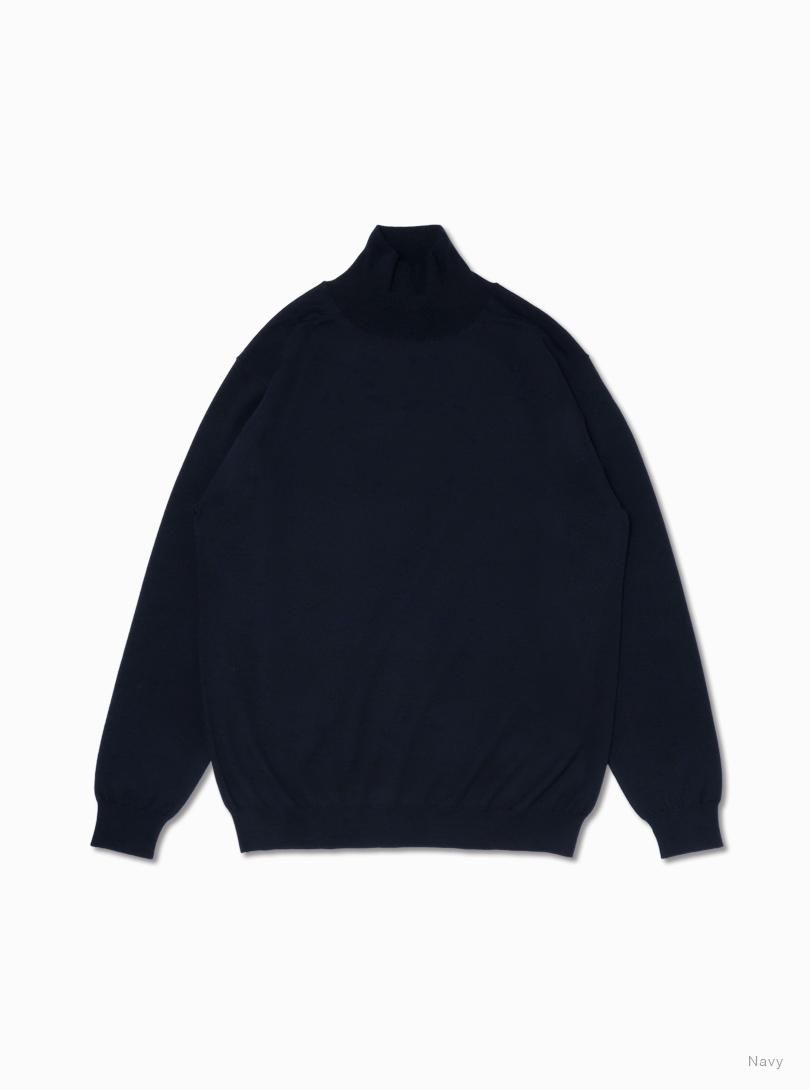 Essential SUPERIOR HIGH GAUGE MERINO TURTLE NECK - BATONER Essential SUPERIOR HIGH GAUGE MERINO TURTLE NECK - BATONER