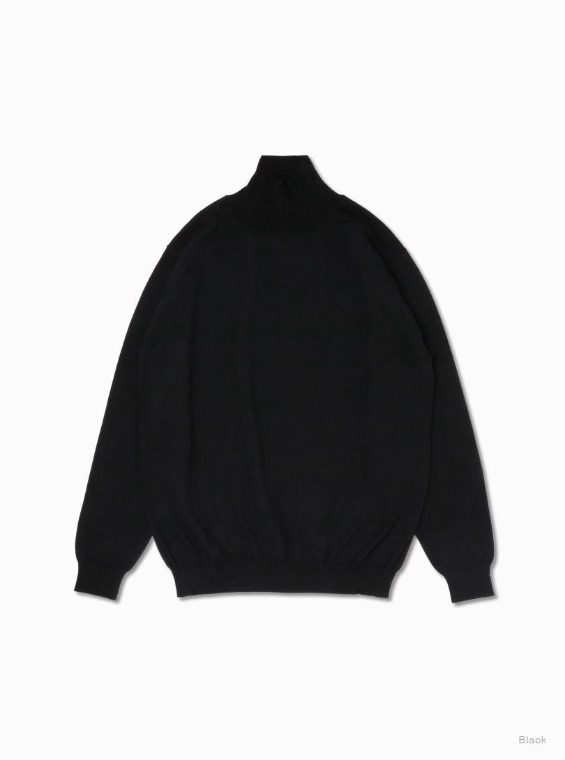 Essential SUPERIOR HIGH GAUGE MERINO TURTLE NECK - BATONER