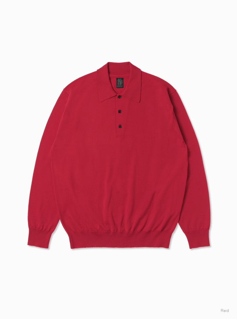 BATONER HIGH GAUGE POLO バトナー　ニットポロ Essential SUPERIOR HIGH GAUGE MERINO POLO - BATONER｜ONLINE