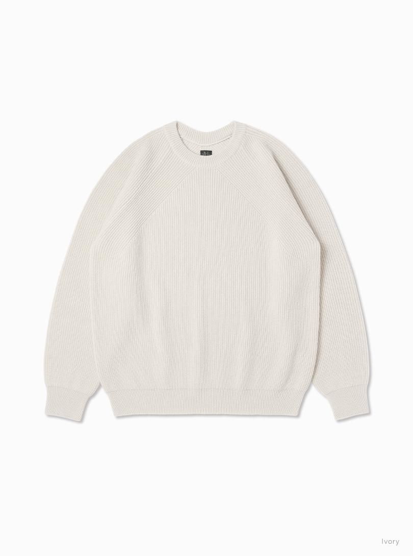 トップス BATONER 24AW innocent cashmere crew neck INNOCENT CASHMERE CREW NECK [GRAY] - WUNDER 大阪 セレクト