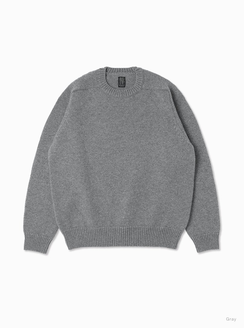 Unisex HEAVY WEIGHT CASHMERE CREW NECK - BATONER｜ONLINE STORE