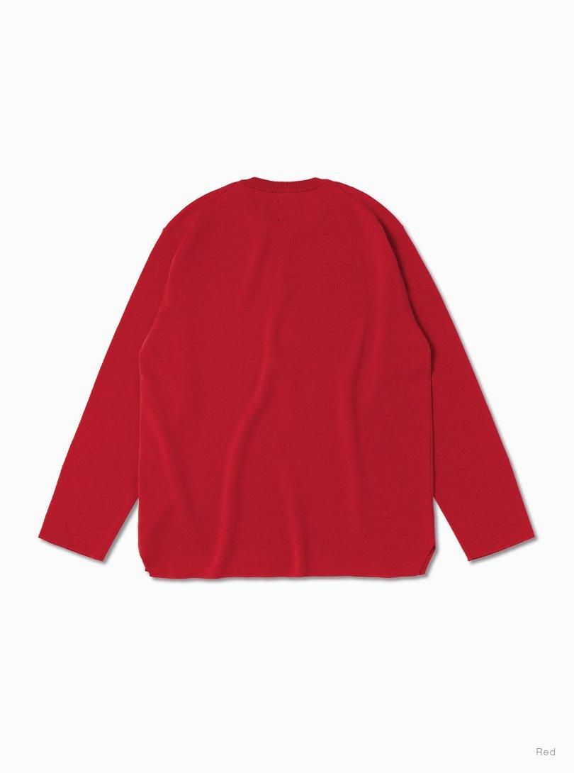 Essential 32G SMOOTH KNIT LONG T-SHIRT - BATONER｜ONLINE STORE