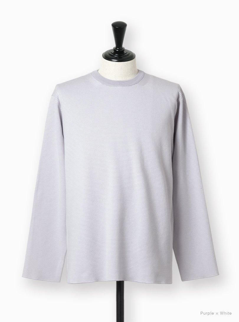 Essential 32G SMOOTH KNIT LONG T-SHIRT - BATONER｜ONLINE STORE