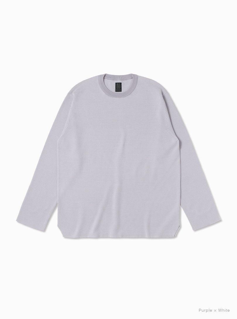 Essential 32G SMOOTH KNIT LONG T-SHIRT - BATONER|ONLINE STORE Essential 32G SMOOTH KNIT LONG T-SHIRT - BATONER|ONLINE STORE